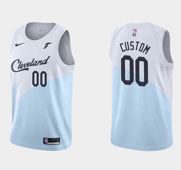 Men's White Cleveland Cavaliers Active Player Custom Earned Edition Stitched Basketball Jersey